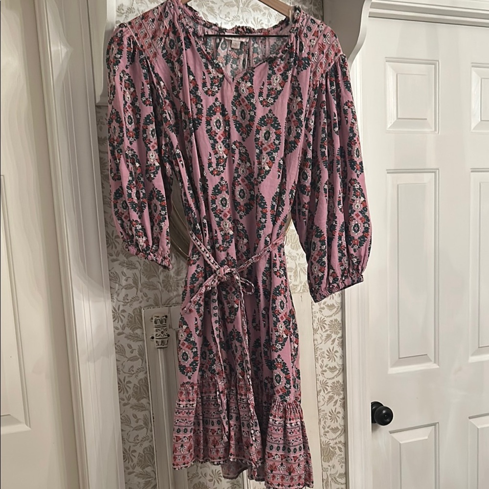 Knox rose pink floral mini dress